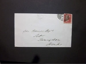 GB Herefordshire 1868 QV 1d red Envelope 419 Numeral KINGTON to Faringdon - Picture 1 of 2