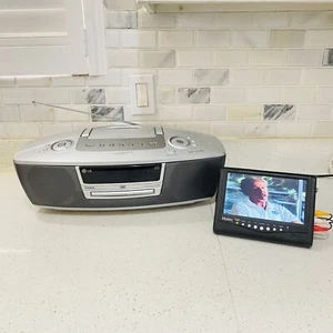 LG LPD103 XDSS Portable DVD AM/FM Stereo CD Cassette Boombox Player Tested Works - Picture 1 of 24