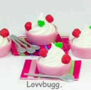 Tazze gelato yogurt per bambola americana 18" accessorio alimentare SPEDIZIONE GRATUITA AGGIUNGE! - Foto 1 di 24
