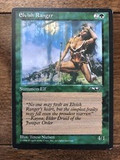 1X Elvish Ranger Alliances ALL MP MTG