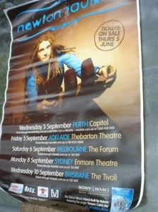 1 X PÓSTER DE MÚSICA DE SEGUNDA MANO NEWTON FAULKNER - Imagen 1 de 1
