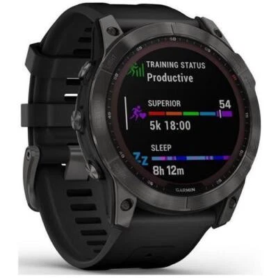 Garmin Fenix 7X Sapphire Solar Multisport GPS Watch 51MM Slate - Image 1 of 4