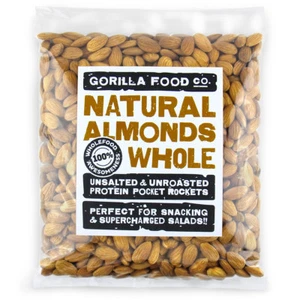Gorilla Food Co. Natural Almonds Whole Raw - 200g-5kg - Picture 1 of 11
