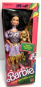 Vintage 80er Animal Lovin Safari NIKKI & Lion Club Barbie Puppe NRFB Mattel 1352 - Bild 1 von 19