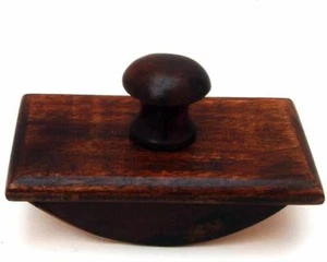 Antique Style Wood Wooden Dip Pen Writing Ink Rocking Blotter - Picture 1 of 2
