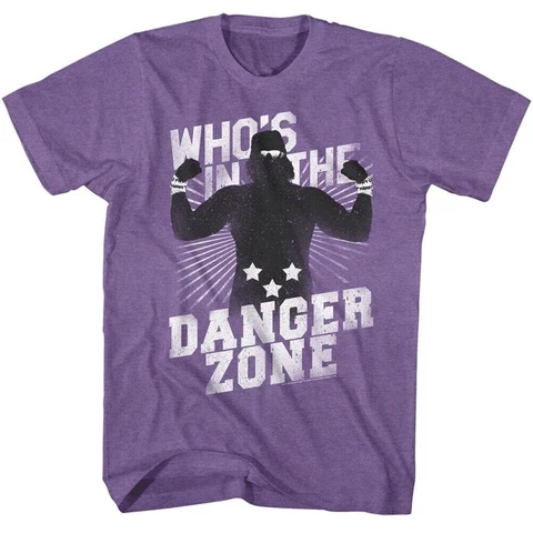 Macho Man Randy Savage Danger Zone Mens Purple T-shirt Cover