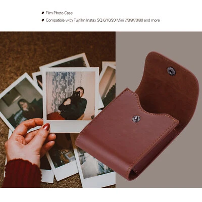 PU Leather Film Photo Pouch Storage Bag Pocket Case for Fujifilm Instax F8V8 - Image 1 of 4