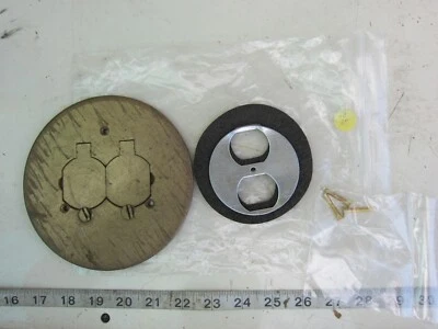 Steel City OD 6" Brass Floor Cover, Used - Image 1 of 2