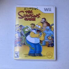 The Simpsons Game Nintendo Wii 2007 Complete Manual CIB EA T Works Tested