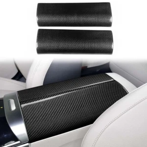 Carbon Fiber Center Armrest Box Panel Cover Trim for Benz C-Class W206 2022-23 - Foto 1 di 5