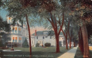 Lincoln Nebraska NE Residence Section & Floral Park Postcard - Picture 1 of 2
