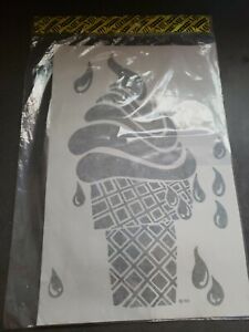 MJDESIGNS Iron On Transfers Giant ICECREAM CONE 1980s Vintage Fashion Crafts