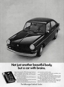 1970 Volkswagen Type 3 Fastback "Beautiful Body" Original Print Ad - Picture 1 of 1