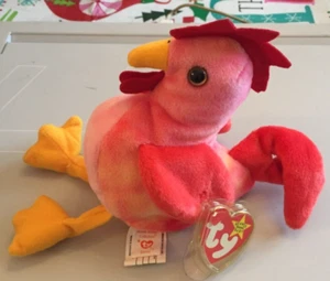 STRUT The Rooster TY Beanie Baby  1996 Vintage Original Collectible - Bild 1 von 5