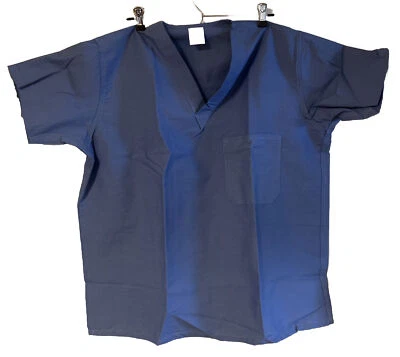MEDLINE Unisex Cotton/Polyester V-Neck Scrub Top NEW Medium - Image 1 of 2