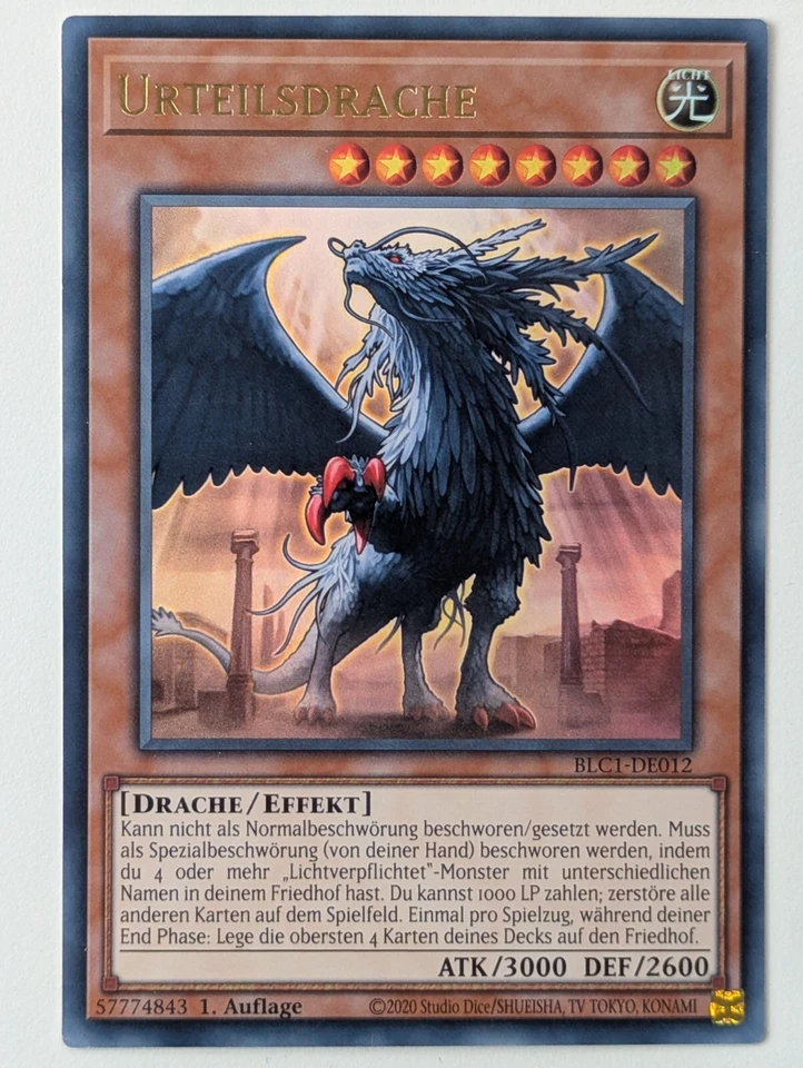 Urteilsdrache BLC1-DE012 Ultra Rare DE NM YUGIOH - Bild 1 von 1