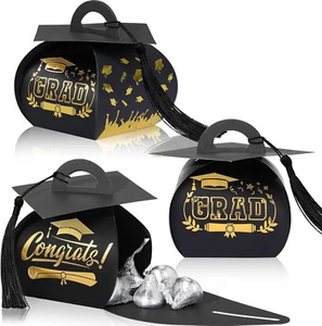 30 Pcs Graduation Cap Gift Boxes Graduation Decorations Class of 2025 Candy Box - Picture 1 of 12