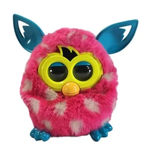 Hasbro Furby Boom Polka Dot Pink White Turquoise Blue 2012 Interactive WORKING - Picture 1 of 12
