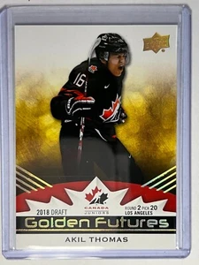 2020-21 Team Canada - Golden Futures #GF-9 - Akil Thomas - Picture 1 of 2