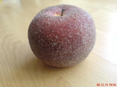 Weihnachtsdeko, Weihnachtsschmuck Äpfel 3 Stück gezuckert - Bild 1 von 3