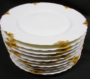 10 Lot H&Co L Haviland Limoges France Toledo Round Exquisite with Gold Trim - Picture 1 of 11