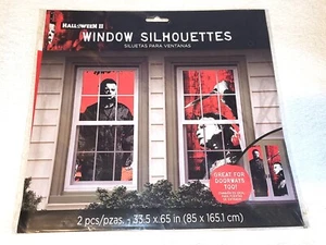 Halloween II Michael Myers Doble Pieza Ventana Siluetas 33.5" X 65" NUEVO/SELLADO - Imagen 1 de 2
