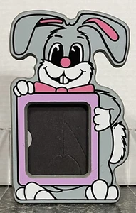 VTG Easter Bunny 8x5 Stand or Hang 3x3 Picture Frame Yankee Plank Company USA - Picture 1 of 9