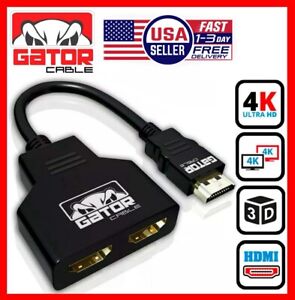 4K HDMI 2.0 Cable Splitter Switch UHD HDTV Switcher Signal Split 1 In To 2 Out