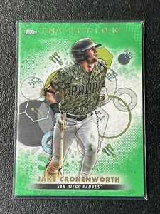 2022 Topps Inception JAKE CRONENWORTH Green #2 San Diego Padres - Picture 1 of 2