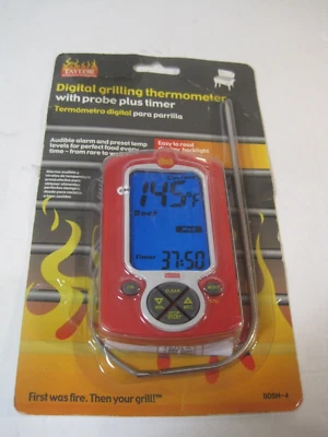 NEW TAYLOR 808N-4L Remote Probe Digital Grilling Cooking Thermometer BBQ Timer - Image 1 of 3