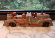 Super Old Vintage Fire Truck Tin Die Cast Toy a nod to the past