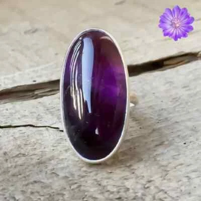 Amethyst Gemstone 925 Sterling Silver Ring Handmade Jewelry Ring All Size C285 - Image 1 of 4