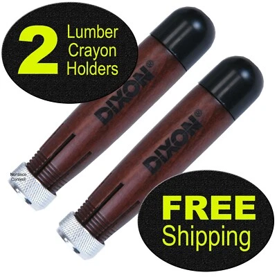 2 Each, Dixon Lumber Crayon Holder 00500, Polished Walnut Handle - Image 1 of 2