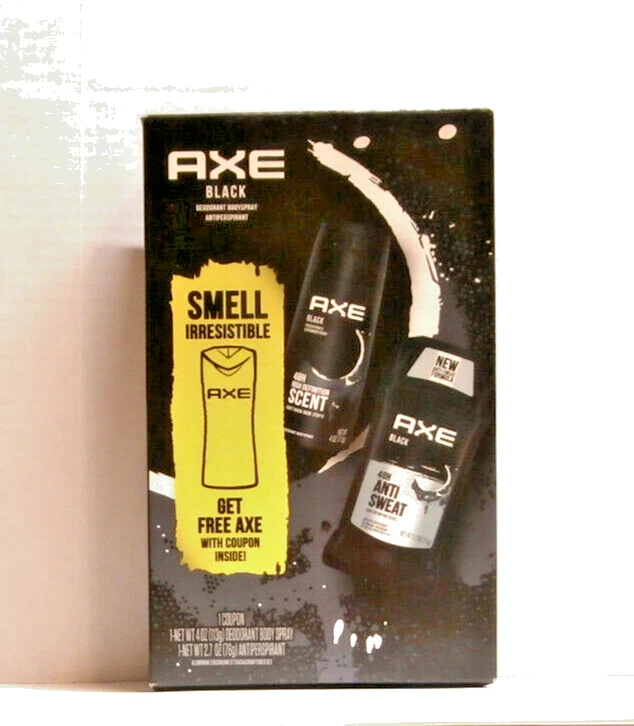 Axe Black 2.7oz. Antiperspirant & 4oz. Deodorant Body Spray Gift Pack Set