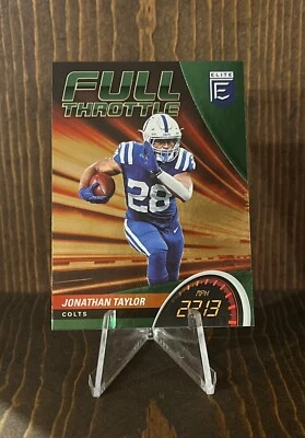 Jonathan Taylor 2022 Panini Donruss Elite Full Throttle Green Parallel No. FT1 - Image 1 of 3