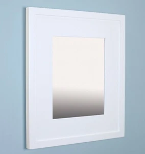 Compact Portrait 14"H X 11"W Mirrored Medicine Cabinet by Fox Hollow Furnishings - Picture 1 of 19