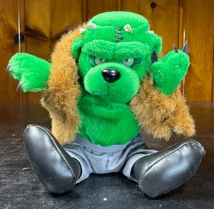 Meanies Grisly Frankenbear Monster bean bag plush toy NEW WITH TAGS Frankenstein - Picture 1 of 15