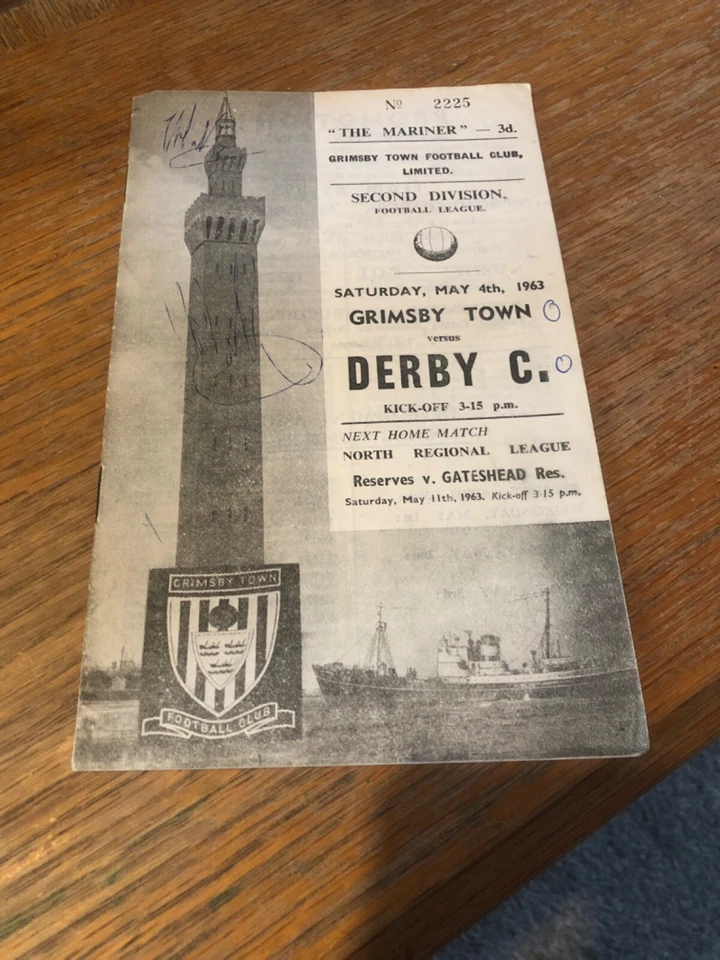 Grimsby Town v Derby County 1962/63 - Image 1 of 1