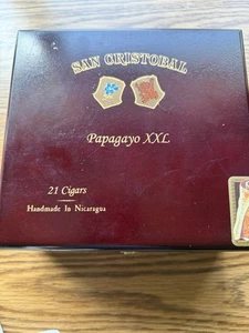SAN CRISTOBAL Papagayo XXL LEERE HOLZ ZIGARRENKISTE / TRUHE - Bild 1 von 6