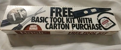 老式香烟纪念品基本香烟品牌工具套装带盒  — 第 1/4 张图片