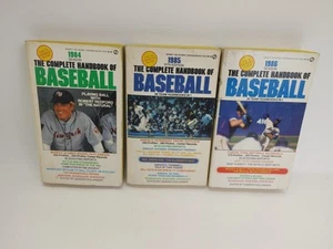 Lot Of 3 The Complete Handbook of Pro Baseball 1984 1985 1986 Zander Hollander - Picture 1 of 10
