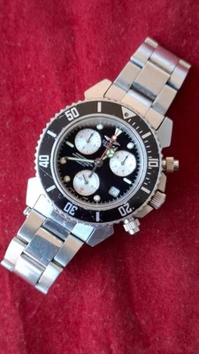 Reloj Hombre Vintage Sector SGE500 Cronógrafo Buzo 500m Panda Hecho en Suiza Cuarzo Foto 1 de 4