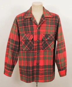 Vintage Herren 70er Jahre rot & grün Woolrich kariertes Sakko Gr. M 60s 70s - Bild 1 von 5