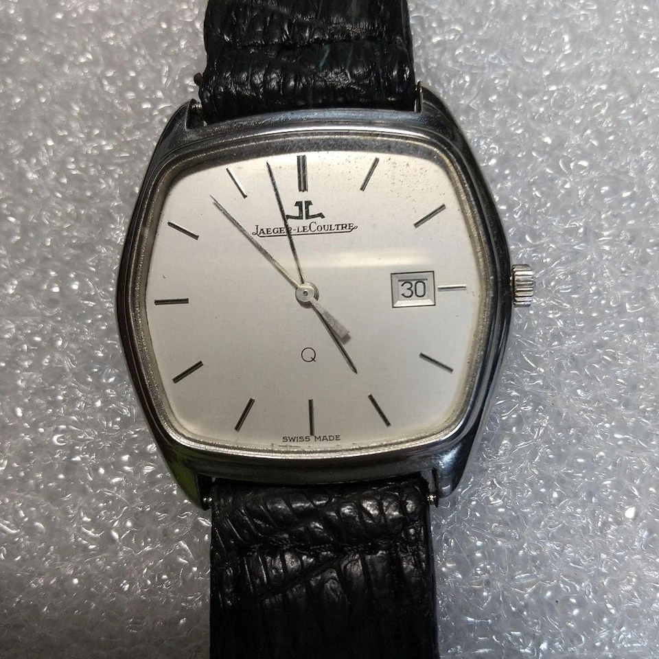 Reloj de cuarzo Jaeger-LeCoultre hexagonal fecha para hombre cal900 35x32 mm plateado vintage Foto 1 de 4