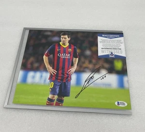 Lionel Messi Hand Signed Autographed Photo 8x10 BAS authentication - Picture 1 of 5