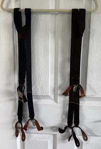De colección Brooks Brothers Tirantes Brackets Hombre’s Azul Marrón Lunares EE. UU. Lote 2 - Imagen 1 de 9