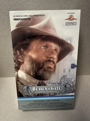 Heavens Gate Uncut VHS 1980 Kris Kristofferson MGM/UA 2 Tape Set Brand New - Image 1 of 4