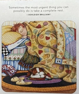Mary Engelbreit Handmade Magnet-Sometimes The Most Urgent Thing - Picture 1 of 3
