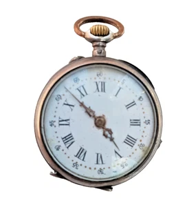 Antique French Solid Silver Ladies Pocket Watch c.1900 WORKING - Picture 1 of 8