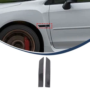 Car Side Fender Trim For Subaru WRX 2015-2021 Dry Carbon Fiber Decorative Trim - Picture 1 of 10